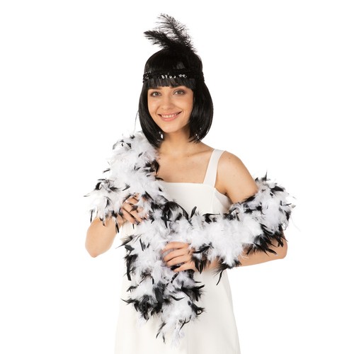 Feather boa fancy - dress, 1920s