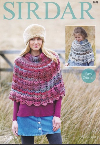 7878 ponchos crochet pattern - 7878,