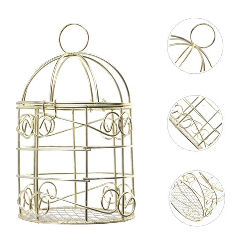 2pcs retro golden bird cage - 2pcs,