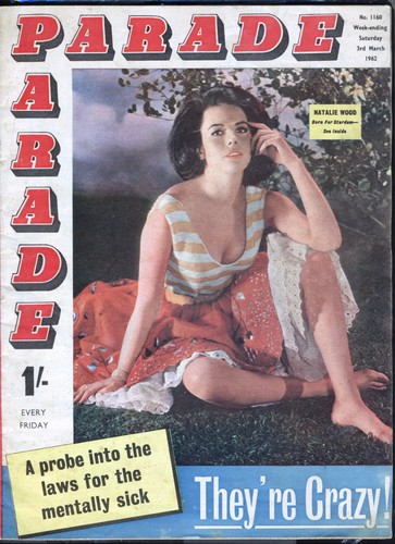 Parade vintage pin - vintage, pin-up