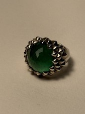 Stephen Webster Superstud Crystal Haze Green 925 Sterling Silver Ring Size N 1/2
