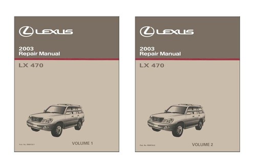 2003 lexus 470 factory shop - lx,