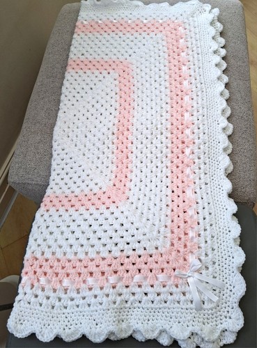 Hand crochet baby blanket new - crochet,