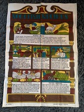 VINTAGE SCOTTISH RECIPES TEA TOWEL NEW CONDITION STEAMED HAGGIS,AYRSHIRE SHORTBR