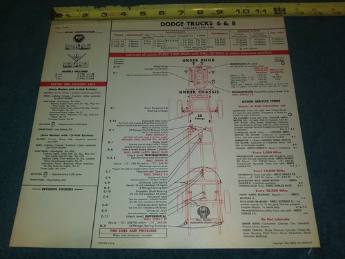 1956 dodge truck shell service - dodge,