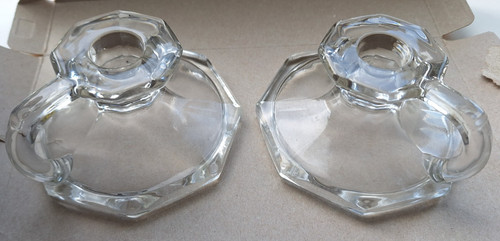 Pair octagonal 1930 art - pair, of
