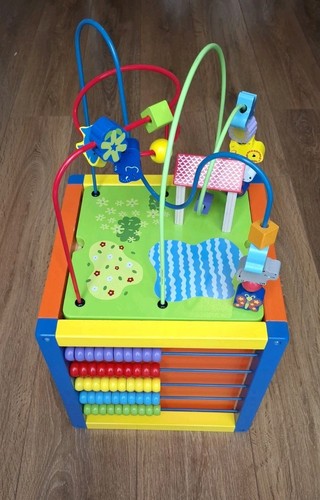 Wooden activity cube 1 - wooden,
