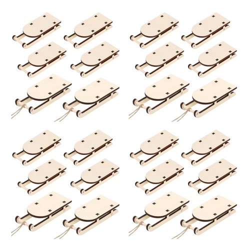Mini wooden sleigh tabletop - mini,