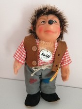 Steiff Small 17cm Mecki with Original Tags & Button