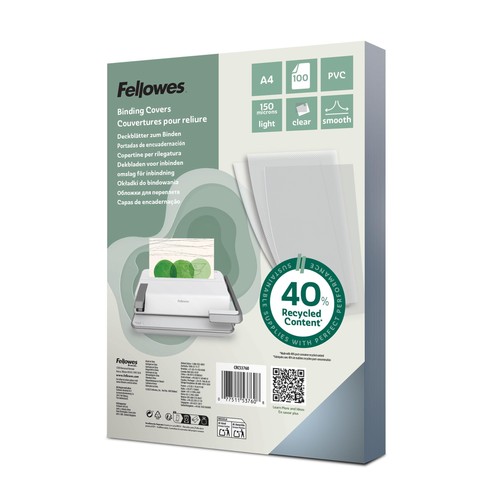 Fellowes clear pvc - fellowes, binding