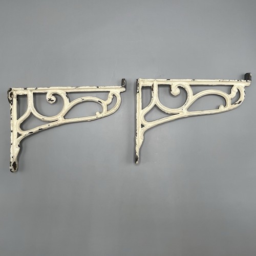 Pair antique cast iron - pair, shelf