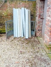 galvanised steel posts 10cmx10cmx 170cm - unbranded