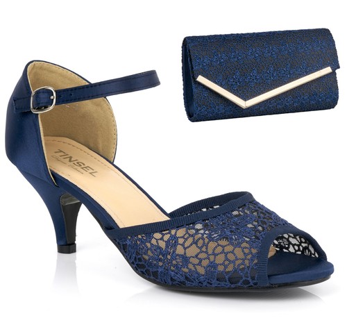 New navy blue - mid, heel