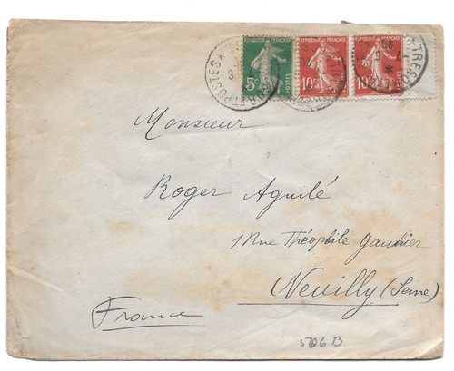 1920 france field post - field, tresor