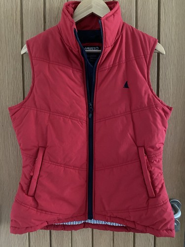 Musto womens red puffa gilet - womens,