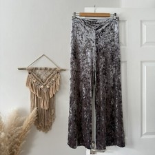Zara crushed velvet grey high - zara,