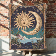 Vintage Celestial Sun Moon