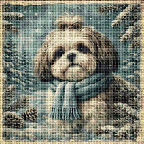 Shih tzu puppy dog comfort - tzu, in