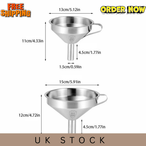 Stainless steel funnel metal - stainless,