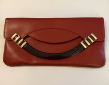 Mid Century Red Clutch Bag