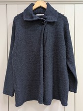 Ladies Emreco Mohair Wool Blend Cardigan Jacket Soft Winter Cosy Warm UKM Bnwot