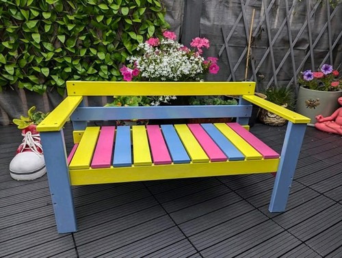 Kids garden bench - bench,