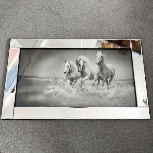 Galloping horses large mirror - horses,