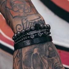 Men's Bracelet, Black Bracelet