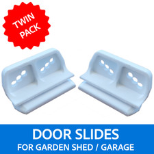 2x Door Slides Metal Shed