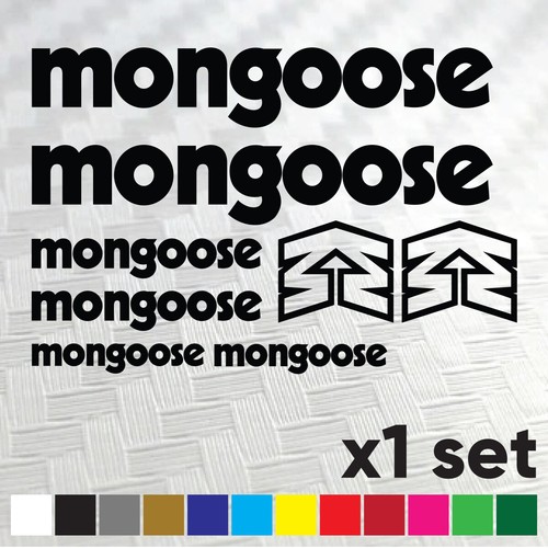 Mongoose bike stickers vinyl - bike,