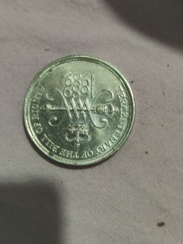 1689 1989 coin - 1689-1989, £2