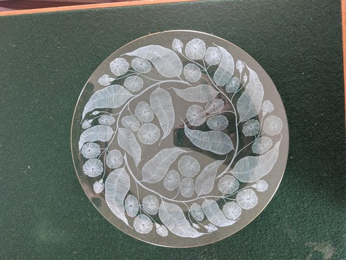 Vintage chance glass plate - vintage,
