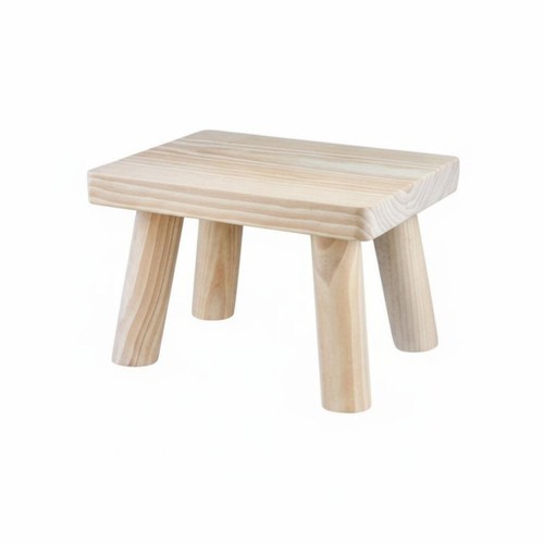 Small wooden stool sturdy - wooden,