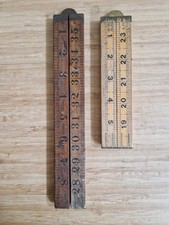 2 x Vintage Wooden Folding