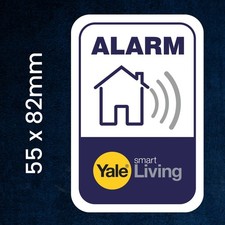 Yale Smart Living Sticker | Yale Alarm Sign | Smart Home Security | CCTV Decal