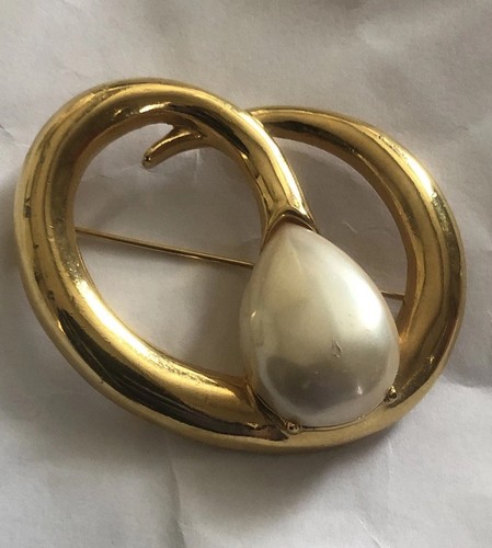 Vintage erwin pearl brooch - pearl,