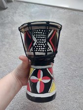 Small Hand Painted Djembe Hand Drum musical instrument kids 