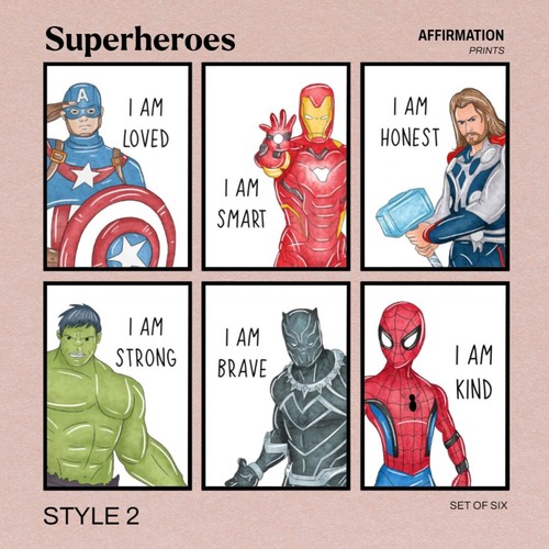 Set superhero affirmation - 6,