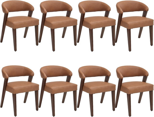 Brown faux leather - faux,