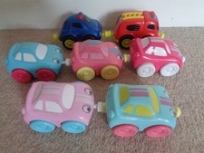 elc magnetic cars / vehicles x 7 whizz world some pink