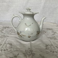 Japanese Kutani Art Egg Shell Porcelain Hand Painted Tea Pot Capacity 1 Pint