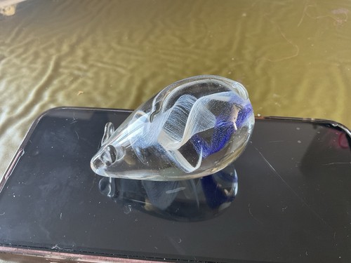 Vintage kerry glass blue swirl - kerry,