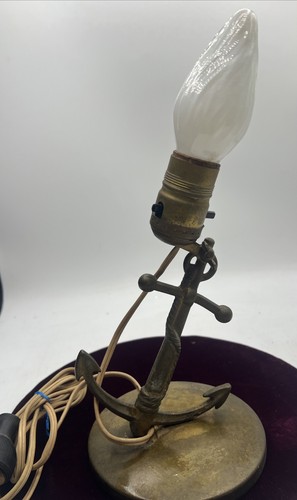 Vintage brass lamp solid - vintage,