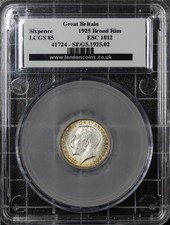 1925 George V Silver Sixpence