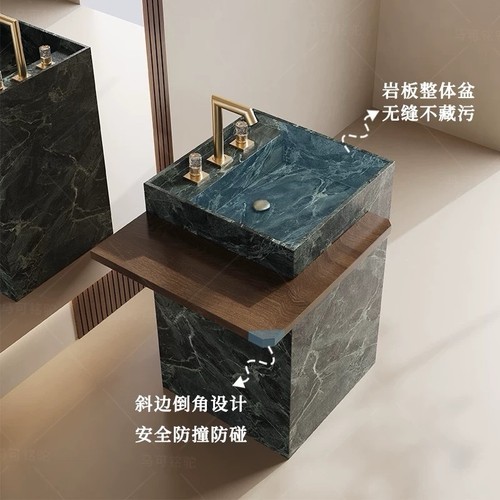 Customizable green stone sink - green,