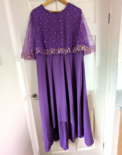 Women purple star sequin - purple,