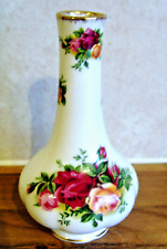 Royal Albert Old Country Roses Single Stem Bud Vase Early 1962 Backstamp