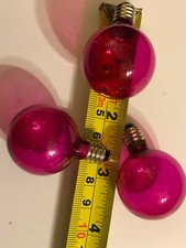3x PINK 2.4v 0.12A 0.288W SCREW-IN XMAS CHRISTMAS TREE COLOUR BUBBLE LIGHT BULBS