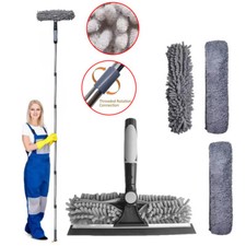 4.5M Telescopic Extendable Window Cleaner Equipment Glass Cleaning Squeegee UK