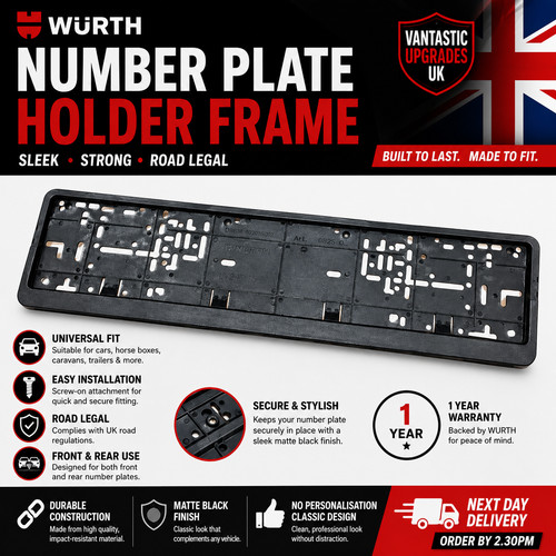 Wurth number plate holder - wurth,